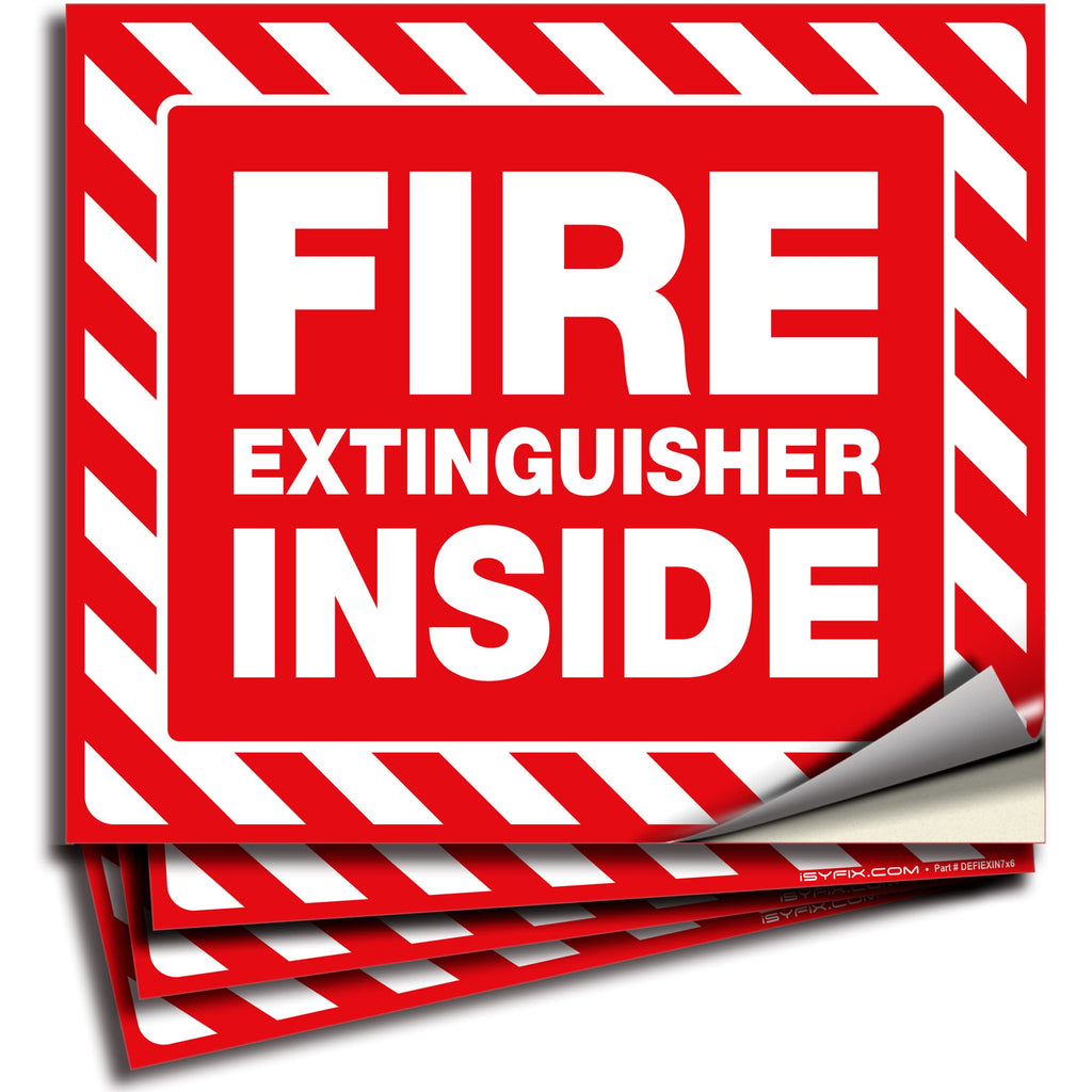 Fire Extinguisher Inside Sticker