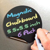 Magnetic Chalkboard Notes – Reusable Fridge & Locker Labels, 6 Shapes