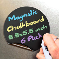 Magnetic Chalkboard Notes – Reusable Fridge & Locker Labels, 6 Shapes