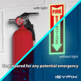 Fire extinguisher sign – glow in the dark plastic, 5-pack, view 4