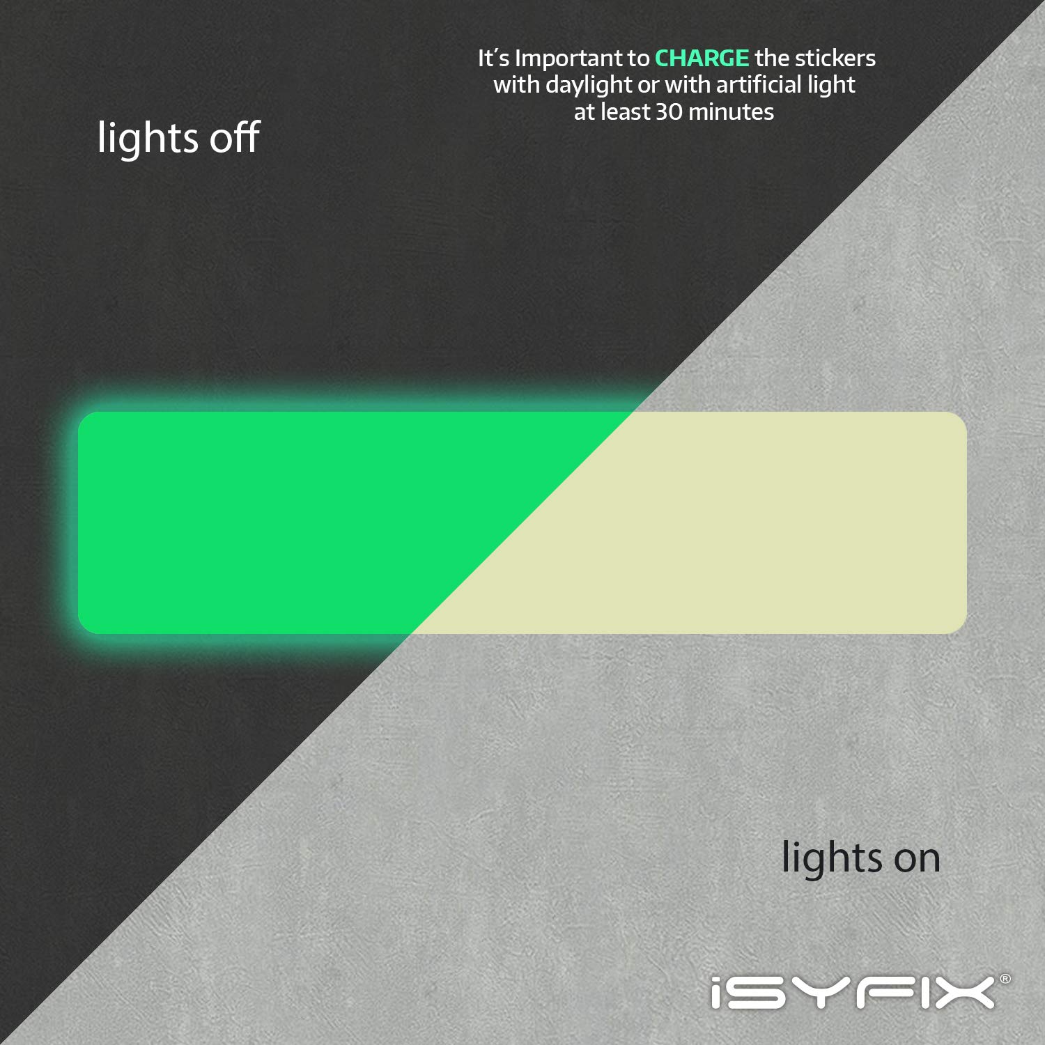 Glow in the Dark Strips Stickers