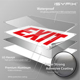 Exit sign – rust-free aluminum, 10x7 in, 1-pack, view 6