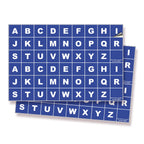 Square Letters Stickers - A to Z