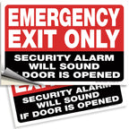 Emergency Exit Only Signs