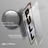 #Black / Brushed Silver Vertical
