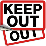 Keep Out Signs – Keep Out, Stop & No Entry Styles, 7 x 10 in
