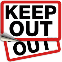 Keep Out Signs – Keep Out, Stop & No Entry Styles, 7 x 10 in