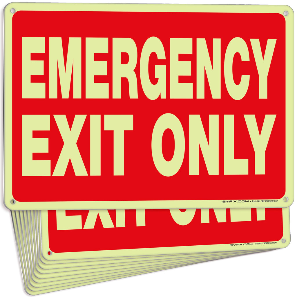 Emergency Exit Only Signs