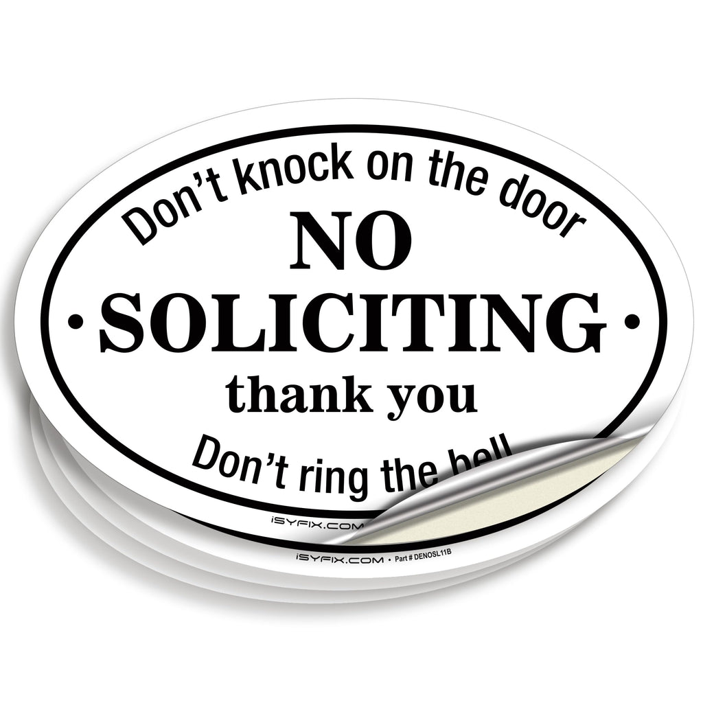 No Soliciting Signs
