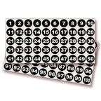 Consecutive Number Stickers - 1 to 100