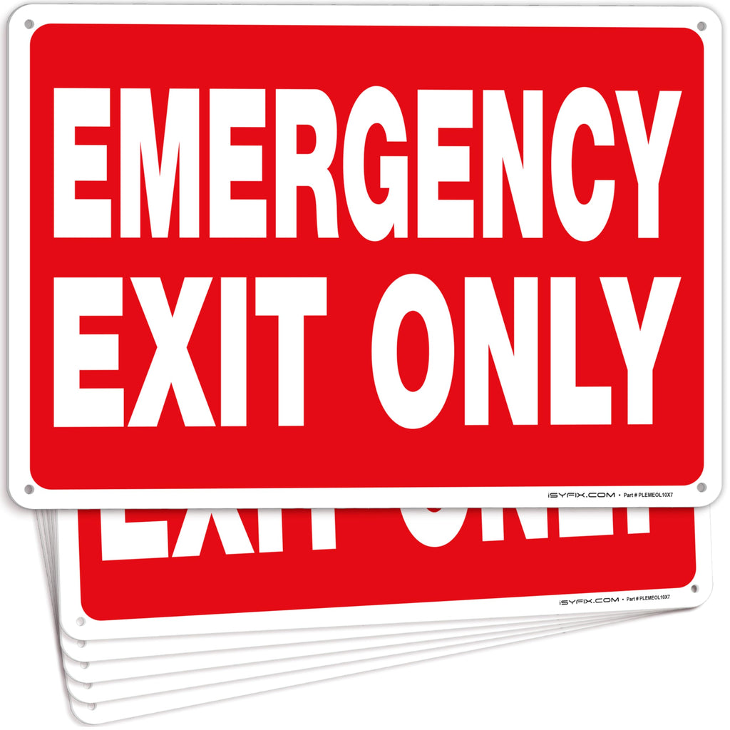 Emergency Exit Only Signs