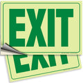 Exit Photoluminescent Signs Stickers
