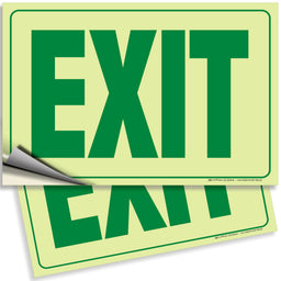 Exit Photoluminescent Signs Stickers