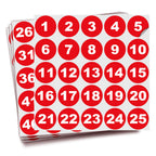 Consecutive Number Stickers - 1 to 100