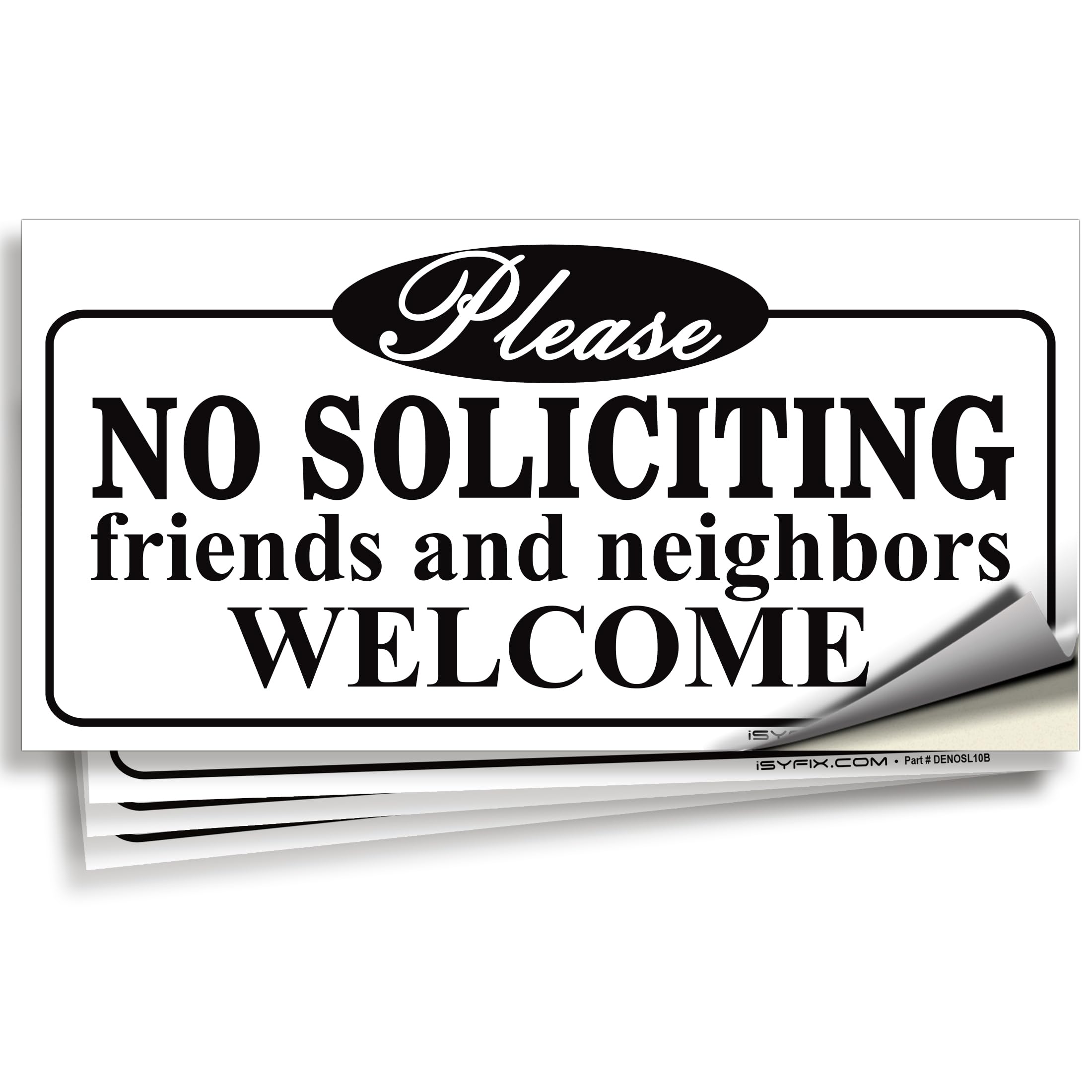 No Soliciting Signs