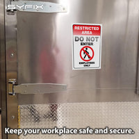 Restricted Area Stickers
