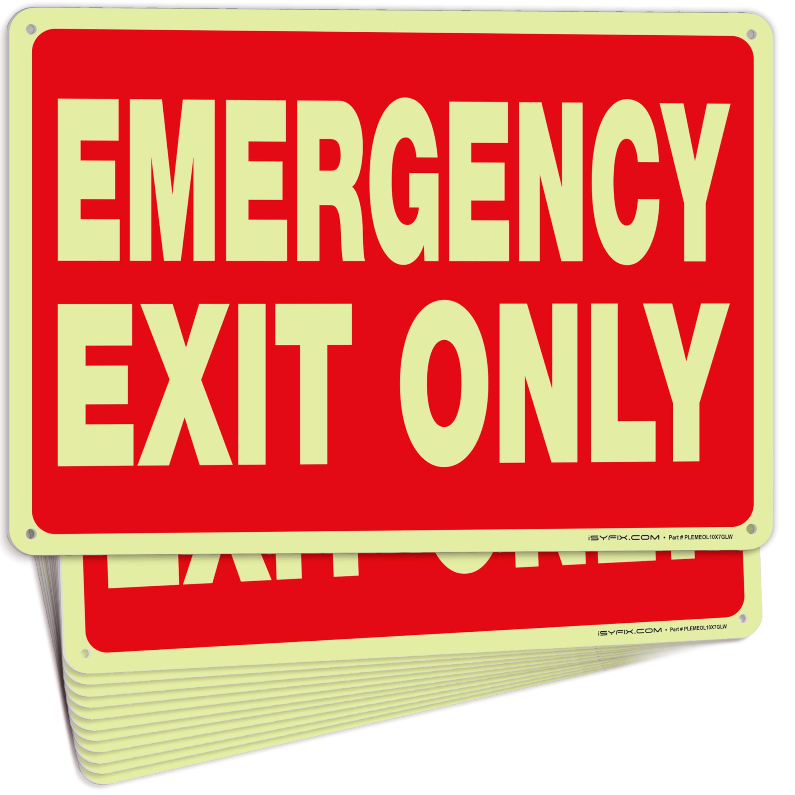 Emergency Exit Only Signs