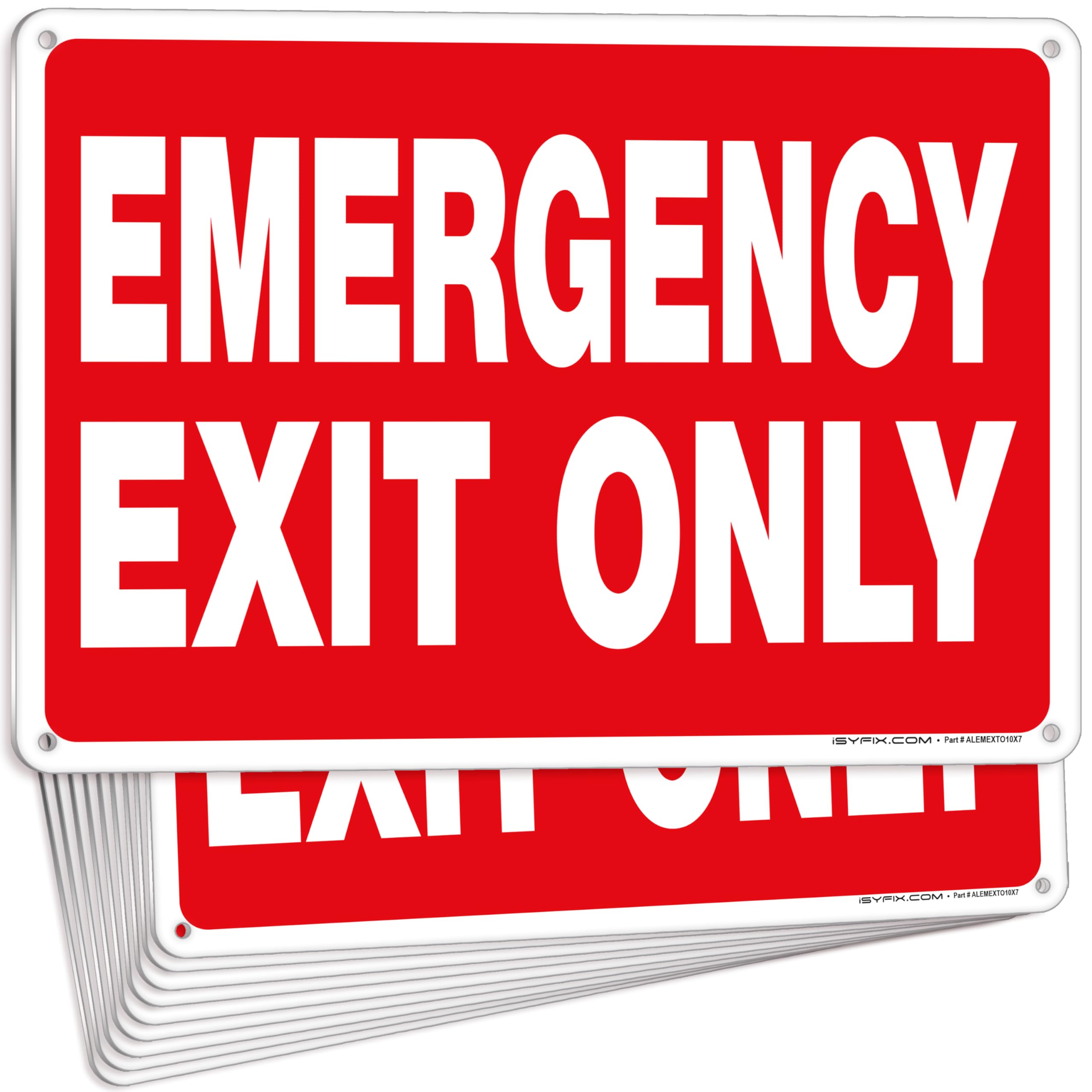 Emergency Exit Only Signs