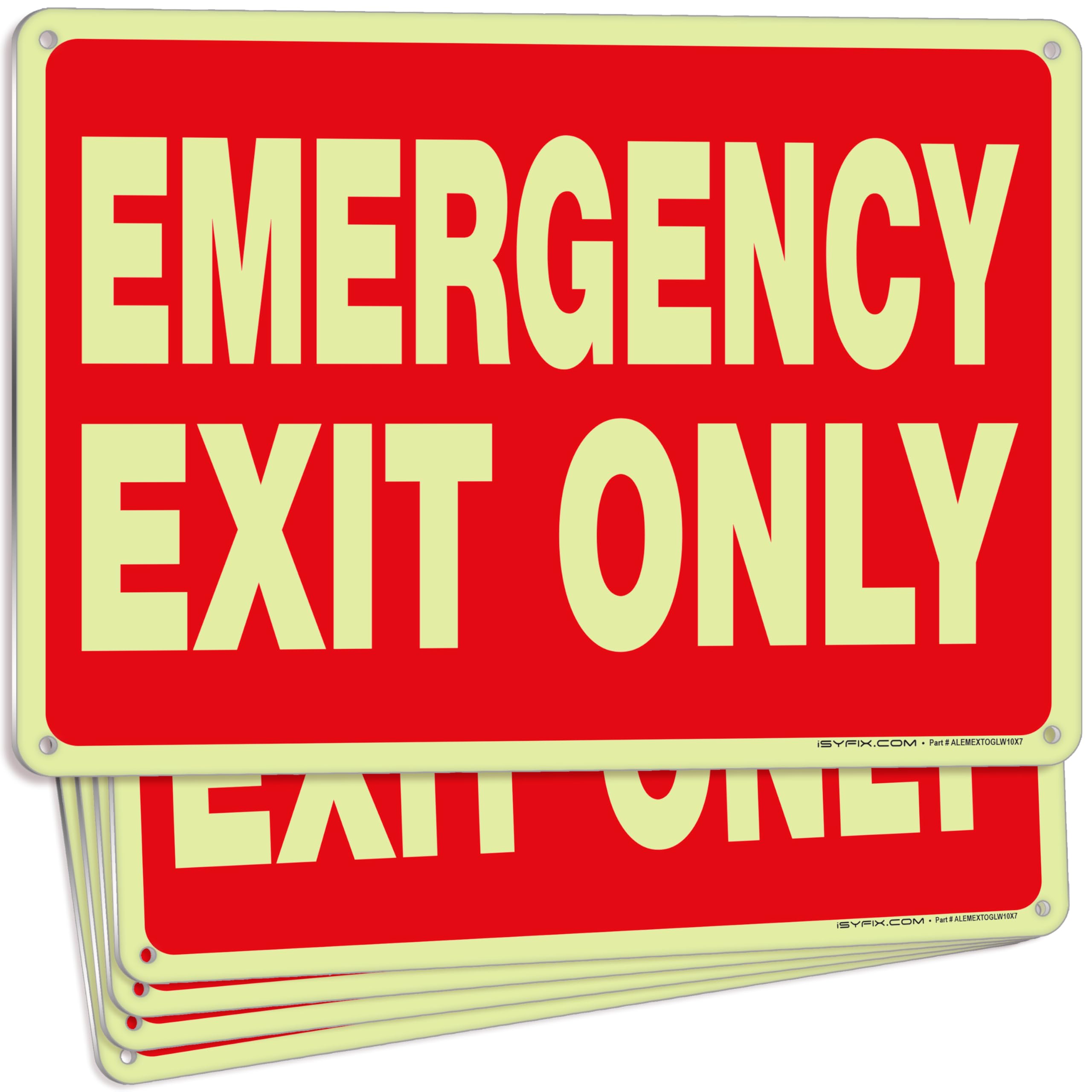 Emergency Exit Only Signs