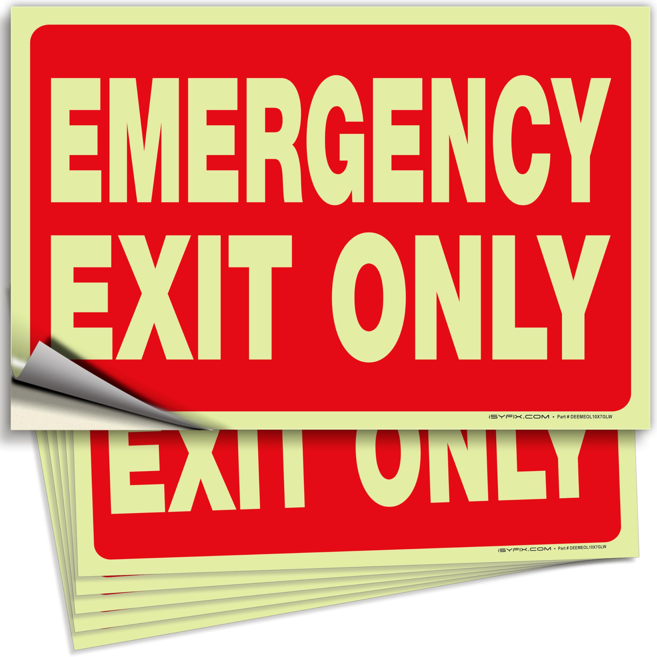Emergency Exit Only Signs