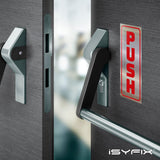 #Red / Brushed Silver Vertical