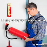 Fire extinguisher sign – glow in the dark aluminum, 5-pack, view 4