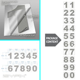 iSYFIX vinyl number stickers – Silver