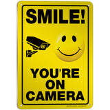 Smile You're on Camera Sign – Aluminum, Vinyl & Plastic