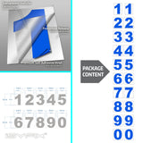 iSYFIX vinyl number stickers – Blue