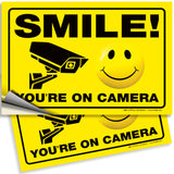 Smile You're on Camera Sign – Aluminum, Vinyl & Plastic