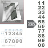 iSYFIX vinyl number stickers – Grey