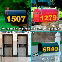 iSYFIX vinyl number stickers – Yellow