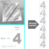 Number 4 vinyl sticker – reflective, 6 inch, in use
