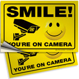 Smile You're on Camera Sign – Aluminum, Vinyl & Plastic