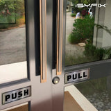 #Black / Brushed Silver Horizontal