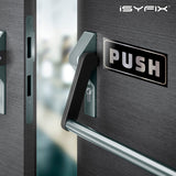 #Brushed Silver / Black Horizontal