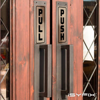 #Black / Brushed Gold Vertical