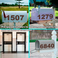 iSYFIX vinyl number stickers – Brown