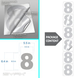 Number 8 vinyl sticker – reflective, 6 inch, in use