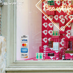 Credit Card Sticker Signs for Inside the Windows