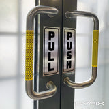 #Black / Brushed Silver Vertical