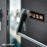 #Brushed Gold / Black Horizontal