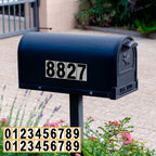 Vinyl Number Stickers with Background Set