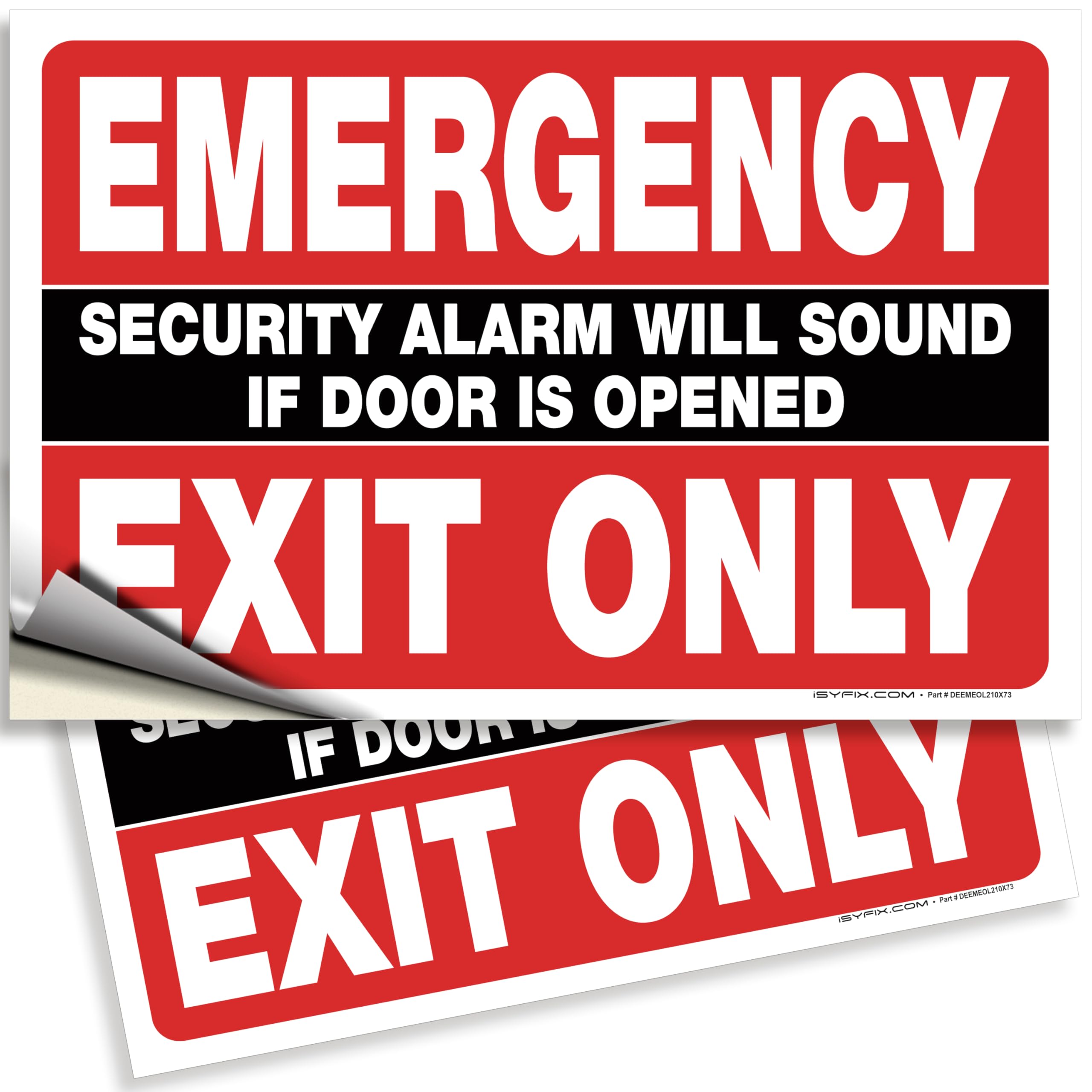 Emergency Exit Only Signs