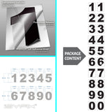 iSYFIX vinyl number stickers – Black