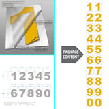 iSYFIX vinyl number stickers – Yellow