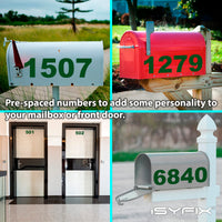 iSYFIX vinyl number stickers – Green