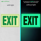 Exit Photoluminescent Signs Stickers