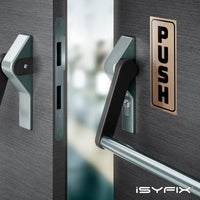#Black / Brushed Gold Vertical