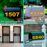 iSYFIX vinyl number stickers – Reflective Yellow